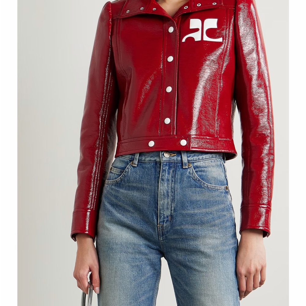 Courreges Red Reedition Vinyl Jacket - Picture 10 of 12